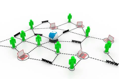 Connect the world Stock Illustration