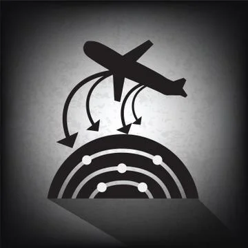 Connected by airlines Stock Illustration