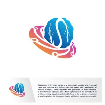 Connected Brain Logo Template. Technology Brain, Creative mind, learning and  Stock Illustration