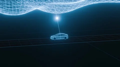 Connected Car Fast Receiving Data from Cloud System Network Perspective 库存影片 333458051
