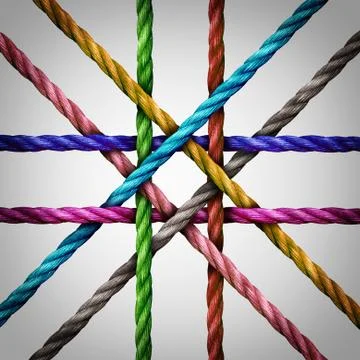 Connected Centralized Networking イラスト素材