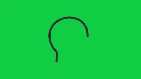 Connected cloud icon on green for cloud computing solutions. Stock Footage 296634646