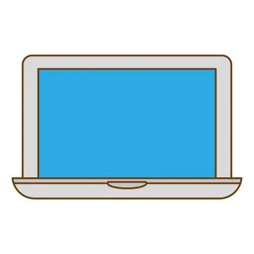 Connected computer icon image design Illustrazione stock