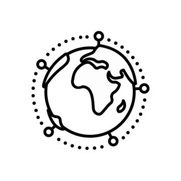 Connected devices and appliances using 5g Network Concept Vector line Icon De Stock Illustration