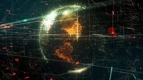 Connected devices Internet of things (IoT) cloud computing big data network Stock Footage 106364863