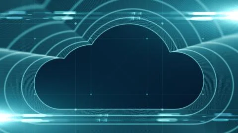 Connected devices Internet of things (IoT) cloud computing data network Stock Illustration