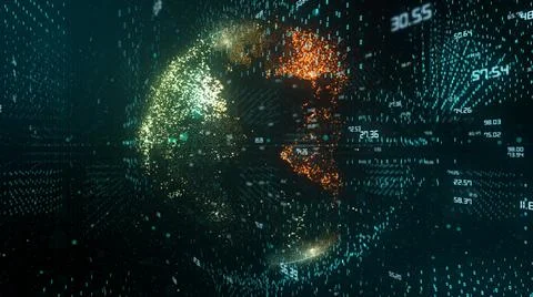 Connected devices Internet of things (IoT) cloud computing big data network  Stock Illustration