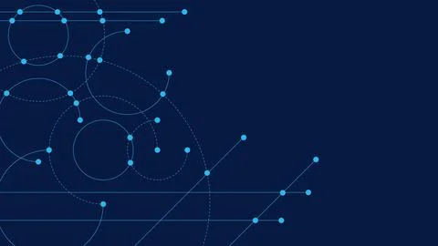 Connected dots and lines for big data visualization Illustrazione stock