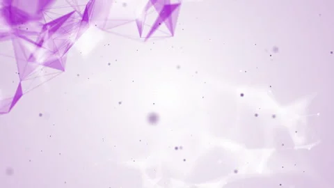 Connected dots and lines dynamically move on a purple looped background. Stock Footage 260875889