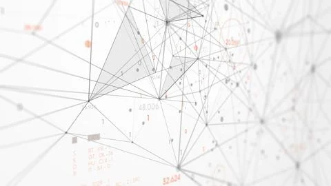 Connected dots and lines polygons plexus, futuristic technology for process.. イラスト素材