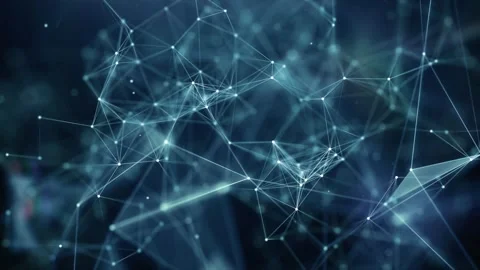 Connected Dots and Lines Seamless Plexus Motion Network Stock Footage 328581659