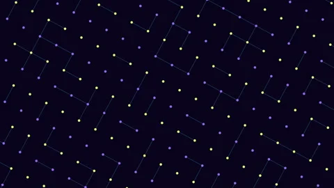 Connected dots intricate grid pattern on dark background Vídeos de archivo 316739624