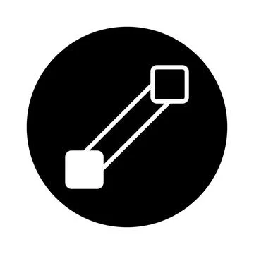 Connected elements icon design concept represents network integration colla.. Stock Illustration