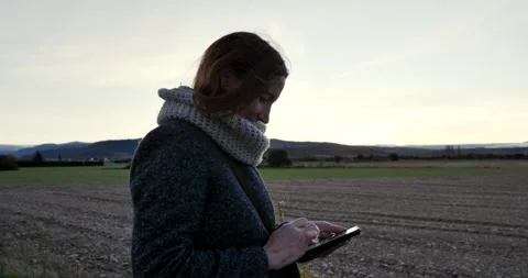 Connected in the Fields Stock Footage 329681004