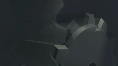 Connected gears in function. camera tracking shoot 스톡 동영상 37386970