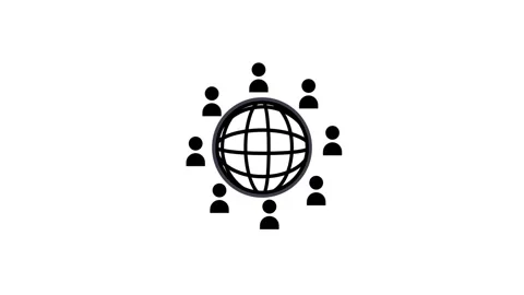 Connected Global Community Stock Footage 335815140