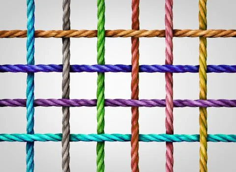 Connected Grid Network イラスト素材