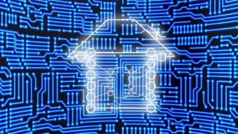 Connected home concept Stock-Illustration