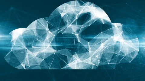 Connected Internet of things IoT cloud computing fintech data network technology Stock Footage 80440860