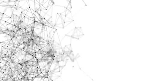 Connected line and dots Stock Footage 100606917