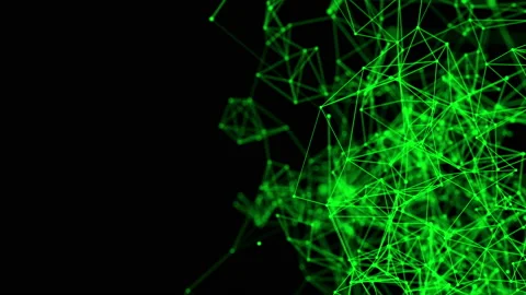 Connected line and dots Stock Footage 100720607