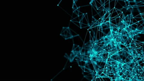 Connected line and dots Stock Footage 100759567