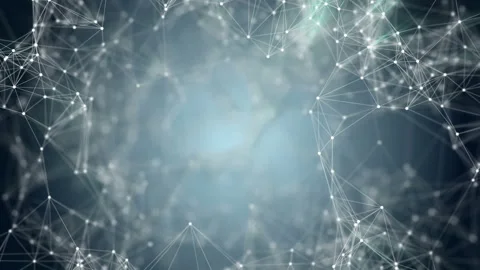 Connected lines and dots. Plexus abstract technology and engineering background Stock Footage 115244018