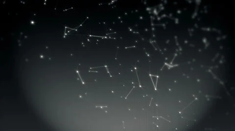 Connected lines. Black &amp; White style. Stock Footage 38741180