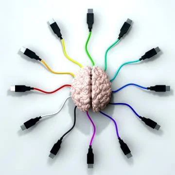 Connected mind Stock Illustration