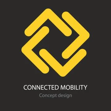 Connected mobility icon Stock Illustration