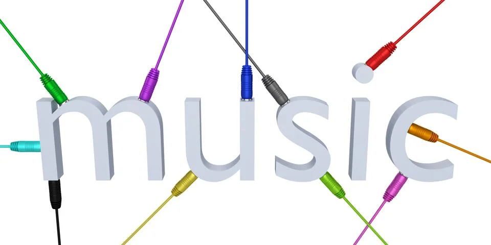 Connected MUSIC Stock Illustration