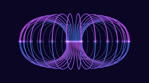 Connected neon lines and dots in sphere on dark space Stock Footage 221311930