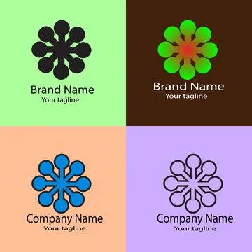 The Connected Network logo Stock Illustration