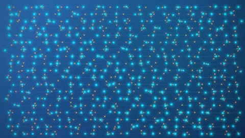 Connected Network Node Web. Cybersecurity Data Background Loop Stock Footage 337038610