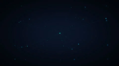 Connected Network Nodes with Central Hub and Data Flow Stock Footage 328354532