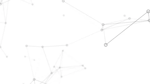 Connected network on white background. 4K seamless loop Stock-Footage 122032485