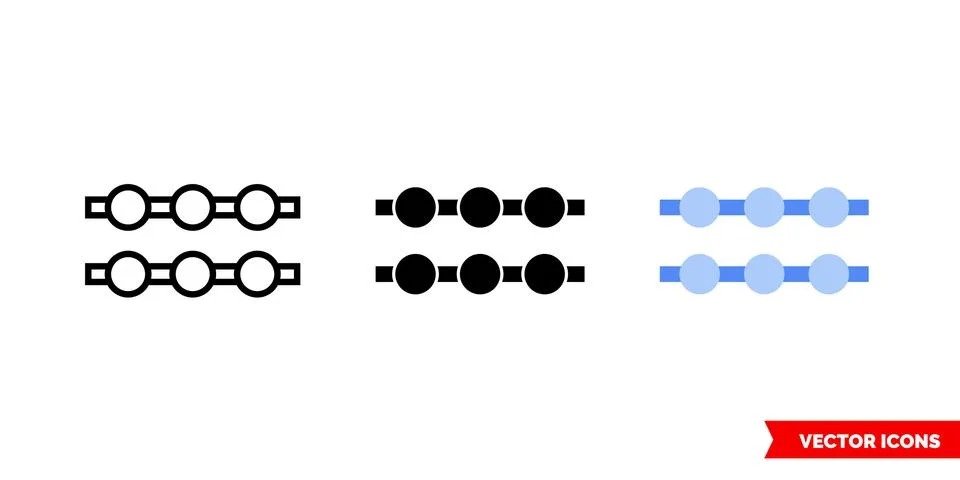 Connected no data icon of 3 types color, black and white, outline. Isolated v Stock Illustration