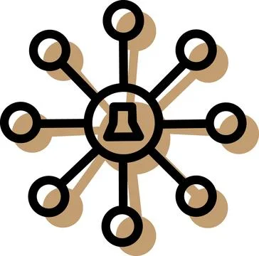 Connected node network for communication systems Illustration