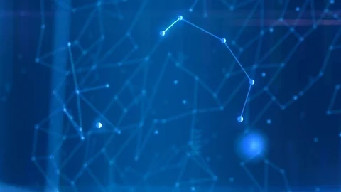 Connected nodes. Stock Footage 73377780