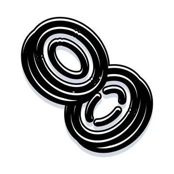 Connected overlapping rings symbolizing a strong bond and unity Stock Illustration