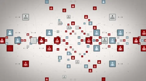 Connected People Color Dolly Stock Footage 47469357