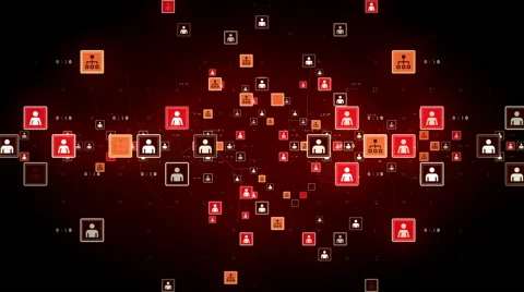 Connected People Red Dolly Stock-Footage 47471745
