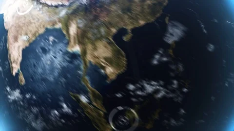Connected Planet Earth. LInes and elements  Stock-Footage 116590196