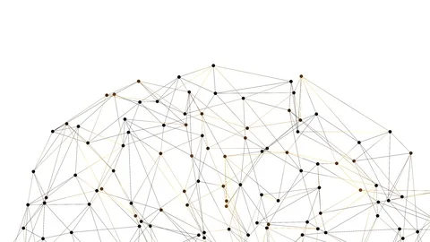 Connected poly line animation video background Stock-Footage 89515226