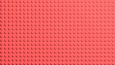 Connected red lego blocks abstract background. Illustrazione stock
