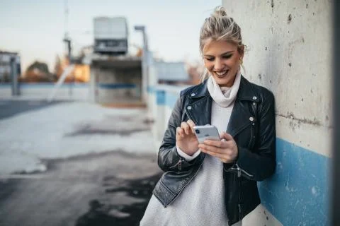 Connected at the rooftop Foto stock