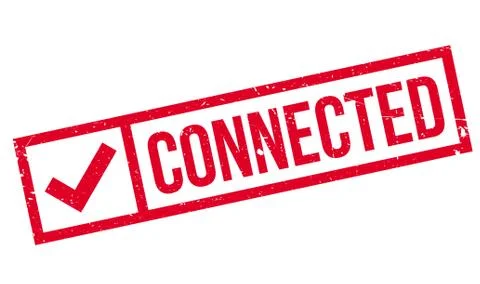 Connected rubber stamp Stock Illustration
