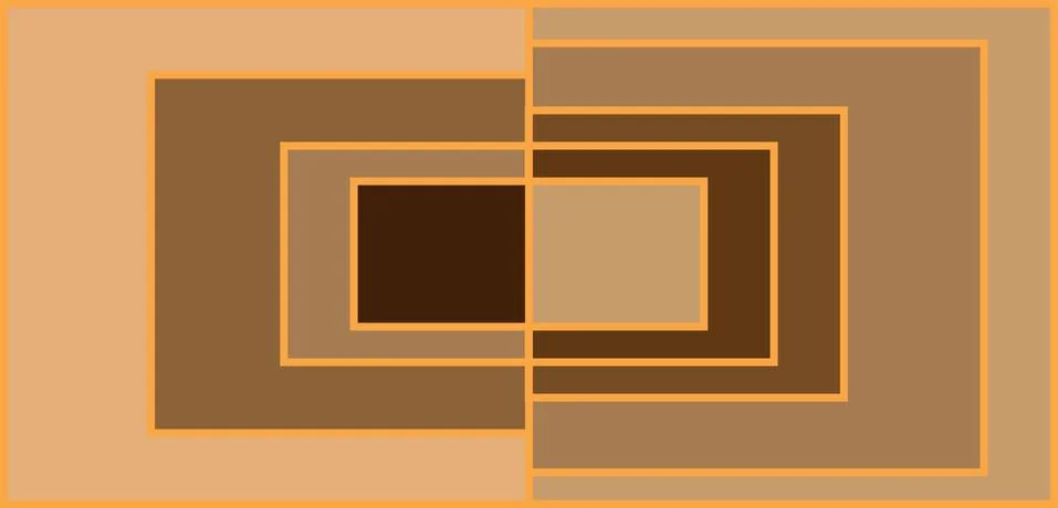 Connected Shades Of Brown Stock Illustration