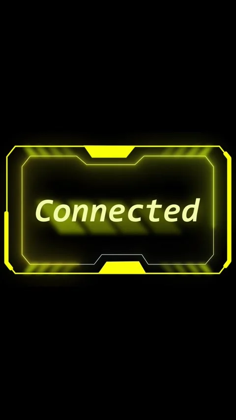Connected sign vertical video with futuristic interface on dark background .. Stock Footage 344860320