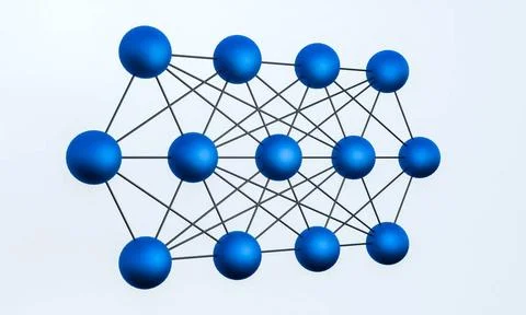  Connected spheres, abstract design, model, network. Connected spheres, ab... Stock Photos
